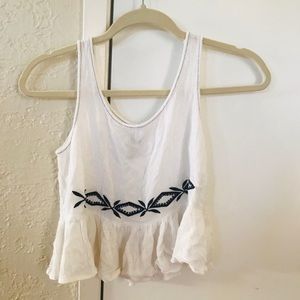 Paper Crane White Tank Top